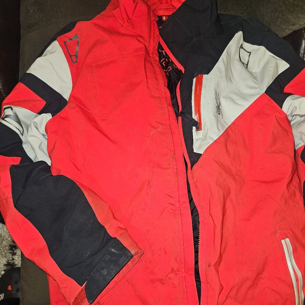 Spyder ski parka red size 18